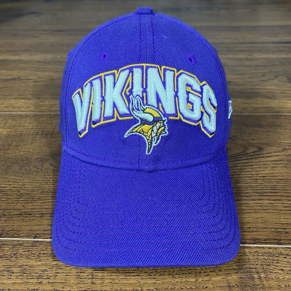 New‎ Era Minnesota Vikings Hat Mens S/M Purple 39THIRTY Stretch Fit Fitted Cap